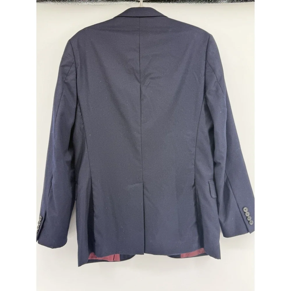 J. Crew Legacy Sportcoat 3 Button Navy Blue Wool Mens US Size 38R